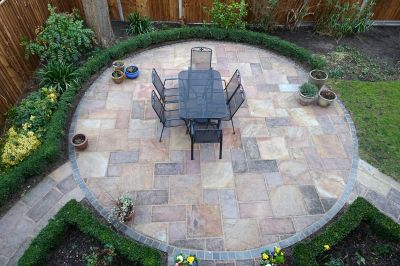 Limestone Patio Installation